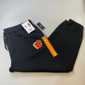 Men's NHL Calgary Flames Black Joggers XXL Licensed